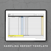 Sampling Report Template