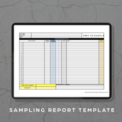 Sampling Report Template