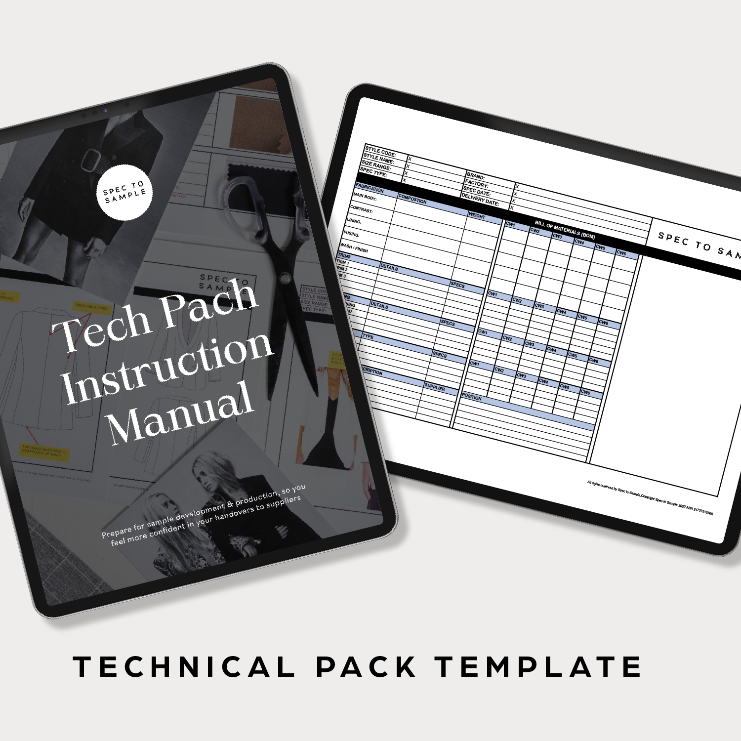 Fashion Tech Pack Template | Spec to Sample – Spec To Sample