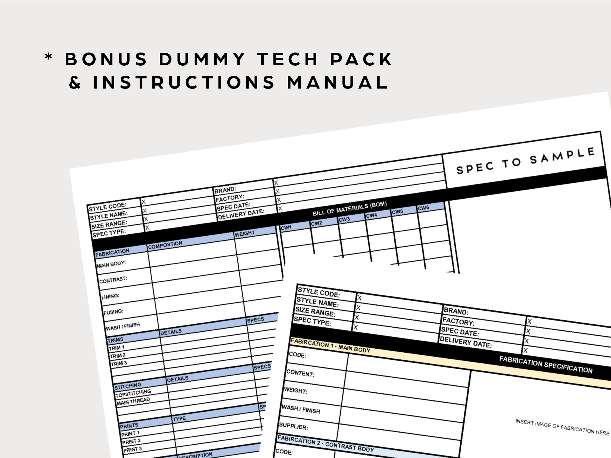 Tech Pack Template